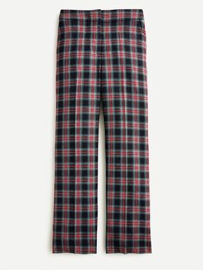 J Crew Hayden Plaid Wide Leg Pant Wool Blend Size 6 T NWT Chic Preppy Fall 90s
